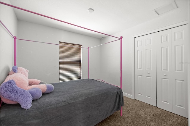 6306 Pecan Crse, Ocala, FL 34472 - carpeted bedroom with a closet and attic access