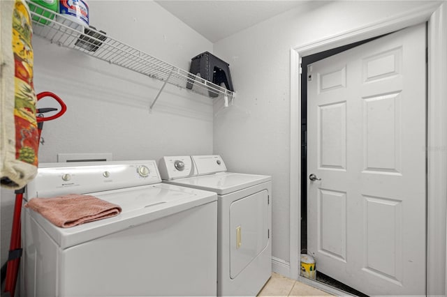 6306 Pecan Crse, Ocala, FL 34472 - clothes washing area featuring independent washer and dryer and light tile patterned floors
