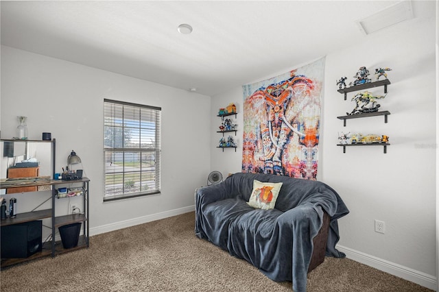 6306 Pecan Crse, Ocala, FL 34472 - sitting room featuring carpet flooring and baseboards