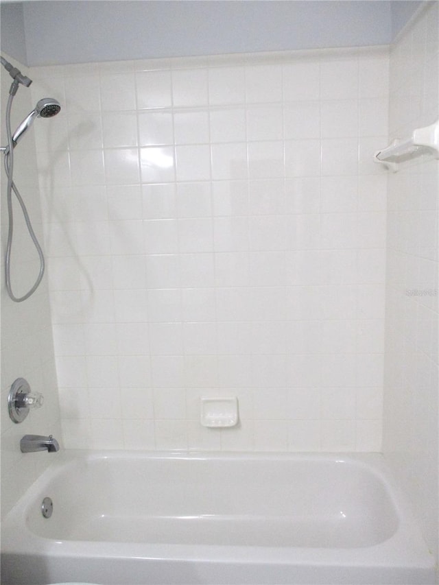 bathroom featuring bathing tub / shower combination