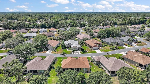 bird's eye view with a residential view