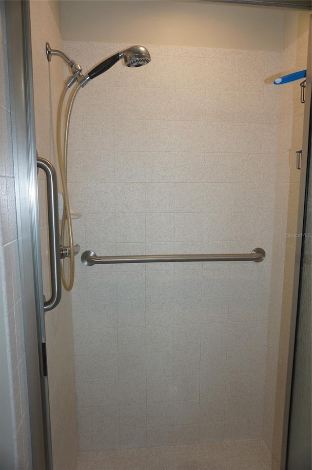 room details with a stall shower