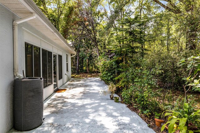 view of patio / terrace with central air condition unit