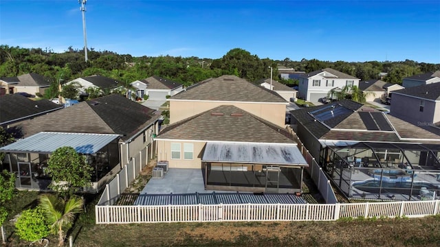 aerial view featuring a residential view