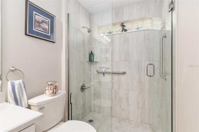 6858 SW 111th Loop, Ocala, FL 34476 - full bath featuring vanity, toilet, and a shower stall