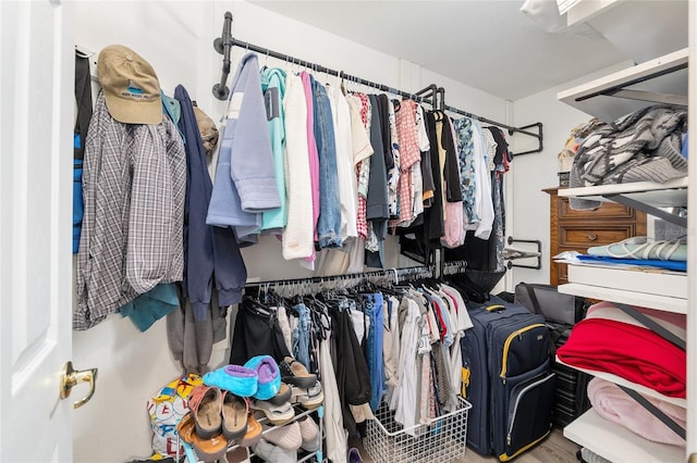 6858 SW 111th Loop, Ocala, FL 34476 - spacious closet with wood finished floors