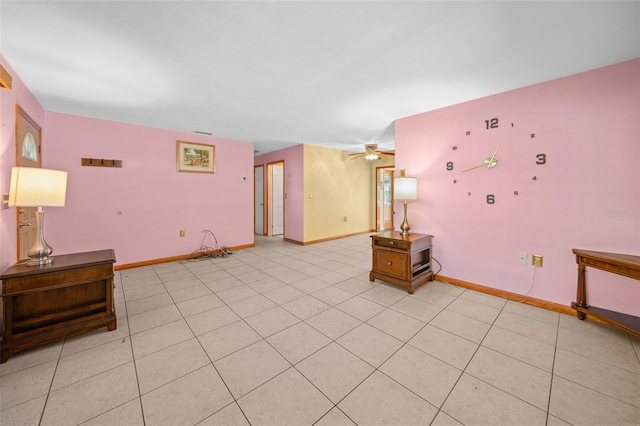 31 N Harrison St, Beverly Hills, FL 34465 - unfurnished room featuring light tile patterned floors, baseboards, and a ceiling fan