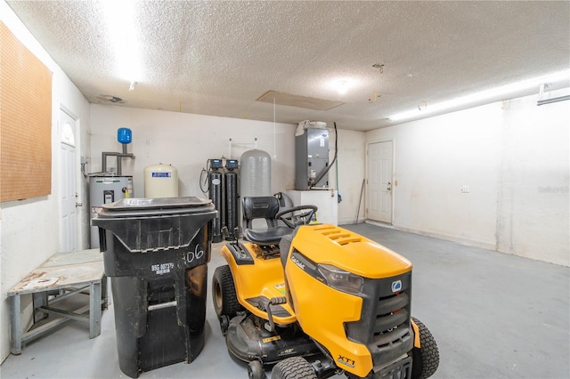 1406 SE Wacahoota Rd, Micanopy, FL 32667 - garage with water heater and heating unit
