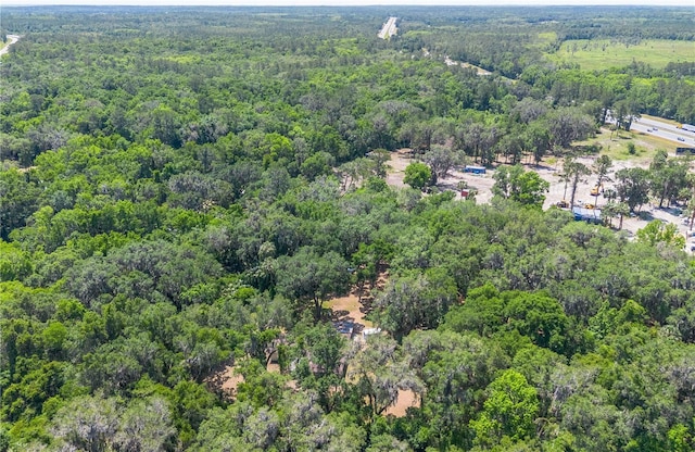 1406 SE Wacahoota Rd, Micanopy, FL 32667 - aerial overview of property's location featuring a heavily wooded area
