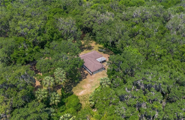 1406 SE Wacahoota Rd, Micanopy, FL 32667 - view from above of property with a forest