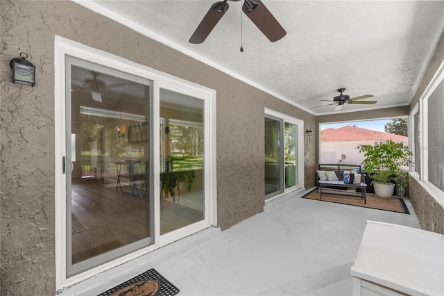 5326 NW 76th Ct, Ocala, FL 34482 - view of patio with a ceiling fan