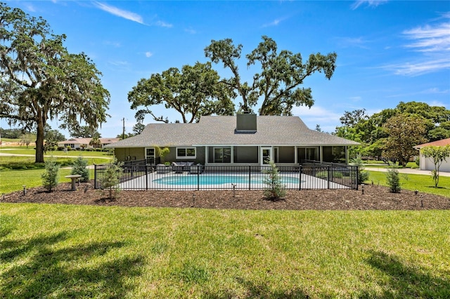 5326 NW 76th Ct, Ocala, FL 34482 - view of pool with a sunroom