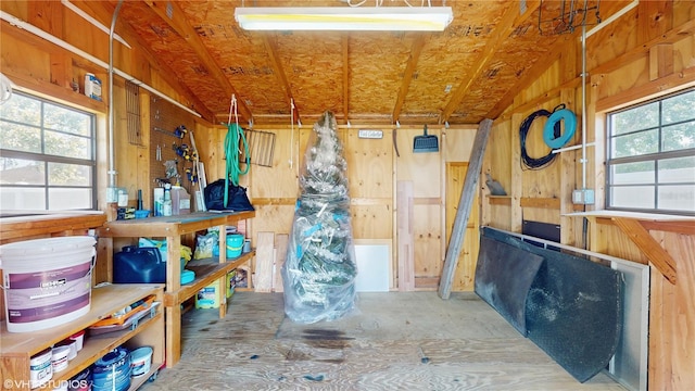 view of storage room
