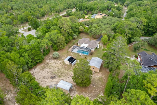 8130 SW 209th Court Rd, Dunnellon, FL 34431 - bird's eye view of a heavily wooded area