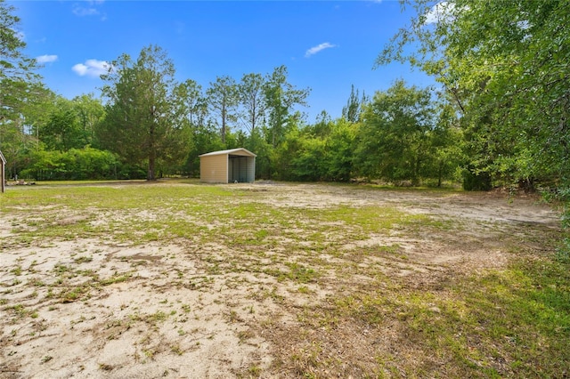 8130 SW 209th Court Rd, Dunnellon, FL 34431 - view of yard featuring a carport and a forest view