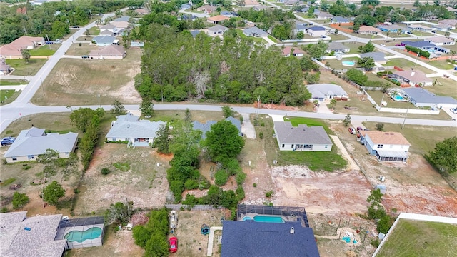 aerial view featuring a residential view