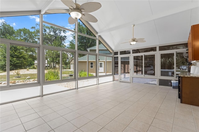 170 SW 80th St, Ocala, FL 34476 - unfurnished sunroom with ceiling fan and healthy amount of natural light