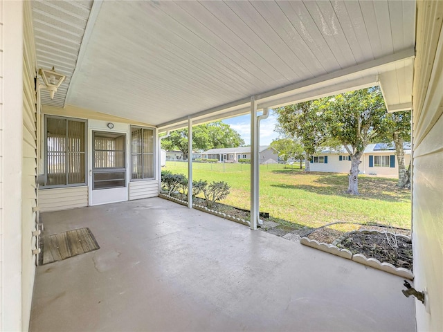 6263 SW 107th St, Ocala, FL 34476 - unfurnished sunroom with a residential view