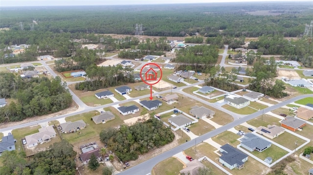 4415 SW 169th Lane Rd, Ocala, FL 34473 - bird's eye view with a forest view and a residential view