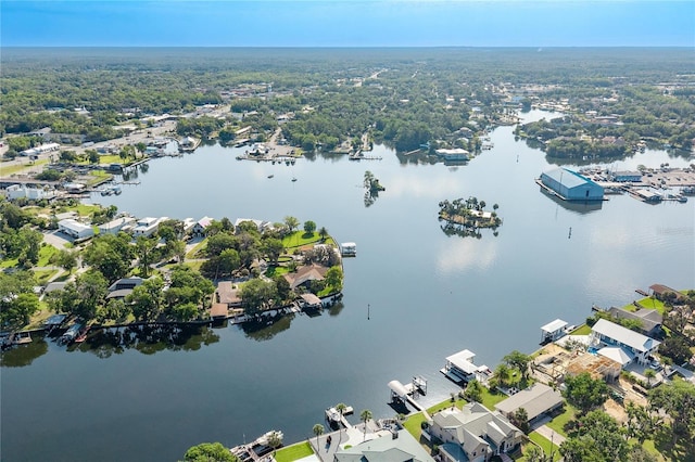 414 NW 8th Ave, Crystal River, FL 34428 - aerial perspective of suburban area featuring a large body of water