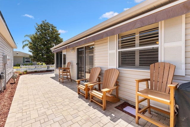 1736 Watts Mill Way, The Villages, FL 32162 - view of patio / terrace with fence