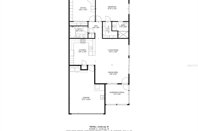1736 Watts Mill Way, The Villages, FL 32162 - floor plan / room layout