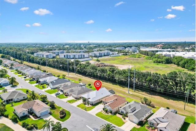aerial perspective of suburban area