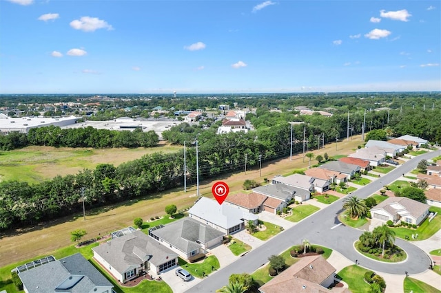 aerial perspective of suburban area