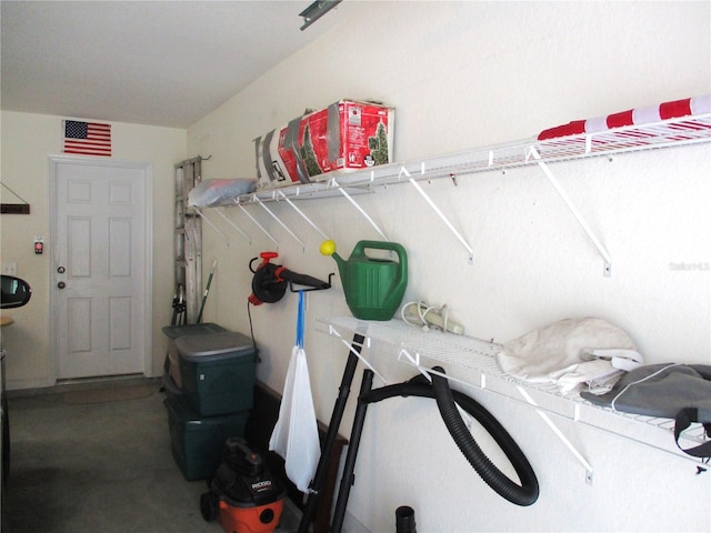 storage room with visible vents