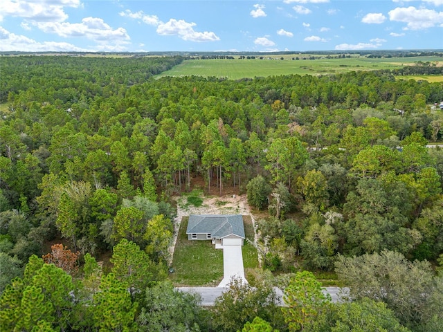 23163 NW Shamrock Ave, Dunnellon, FL 34431 - aerial view of property and surrounding area with a forest