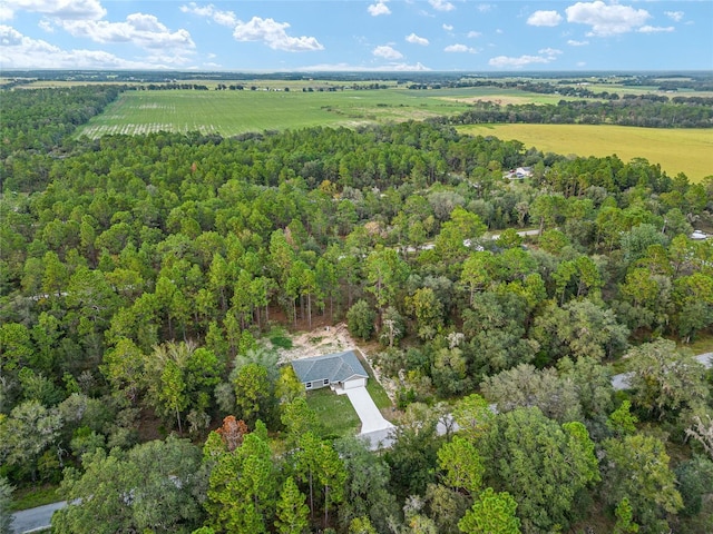 23163 NW Shamrock Ave, Dunnellon, FL 34431 - aerial view of property and surrounding area featuring a heavily wooded area and rural landscape