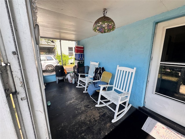 view of sunroom