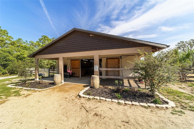 view of rear view of property