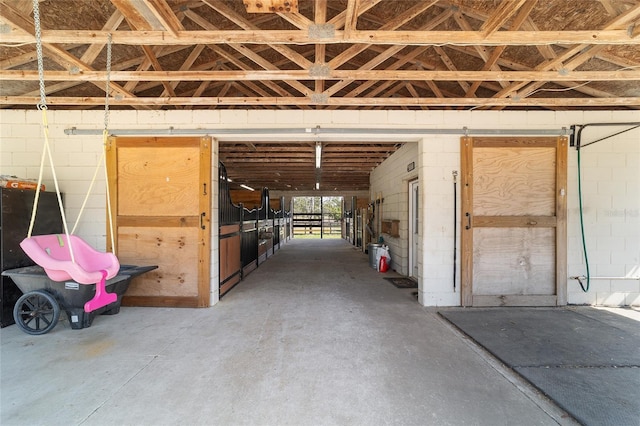 view of stable