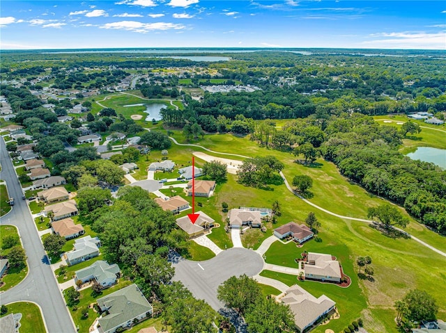 13885 Del Webb Blvd, Summerfield, FL 34491 - aerial perspective of suburban area with a nearby body of water and a golf club