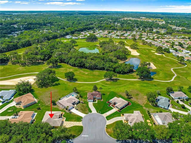 13885 Del Webb Blvd, Summerfield, FL 34491 - aerial view of property's location with a large body of water, nearby suburban area, and a golf club