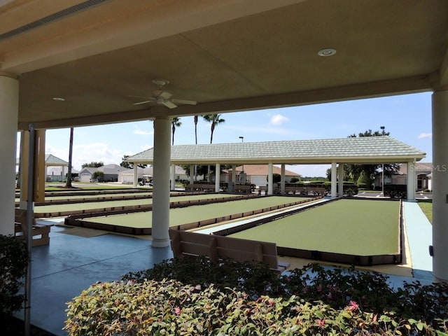 13885 Del Webb Blvd, Summerfield, FL 34491 - view of patio / terrace with a bocce ball area