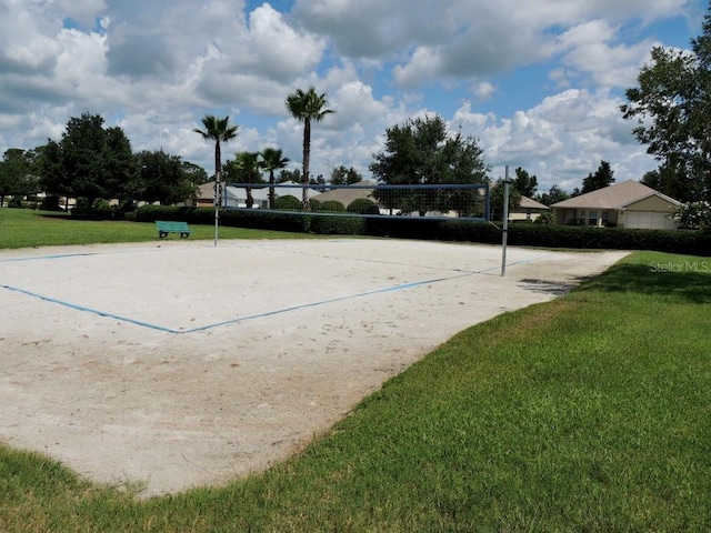 13885 Del Webb Blvd, Summerfield, FL 34491 - view of community featuring volleyball court and a lawn
