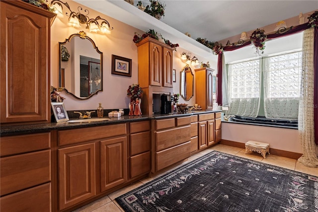 4725 County Road 121d, Wildwood, FL 34785 - bathroom with tile patterned floors and double vanity