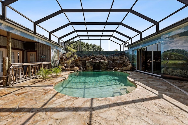 4725 County Road 121d, Wildwood, FL 34785 - swimming pool with a patio and a lanai