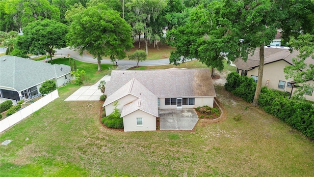 view from above of property