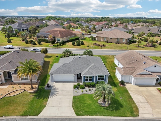 aerial view of residential area