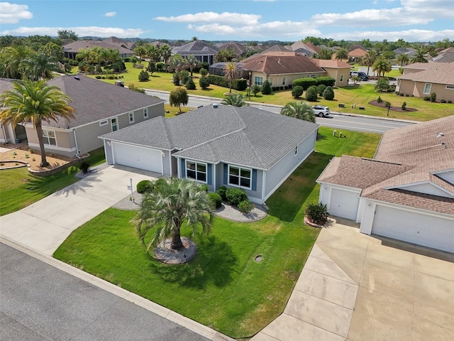 aerial view of residential area