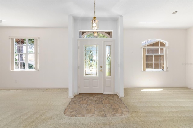 9649 SW 90th St, Ocala, FL 34481 - entrance foyer with carpet flooring