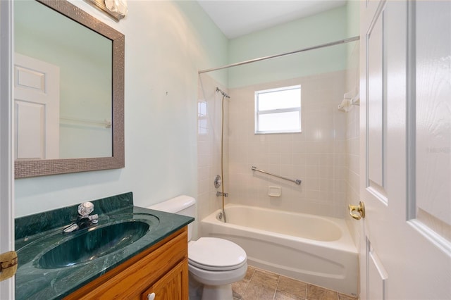 9649 SW 90th St, Ocala, FL 34481 - bathroom with toilet, tub / shower combination, and vanity