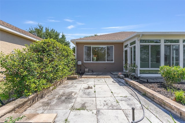9649 SW 90th St, Ocala, FL 34481 - view of patio / terrace featuring a sunroom