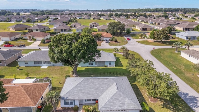 aerial view of residential area