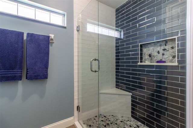 1690 SW 158th Ln, Ocala, FL 34473 - full bath featuring a stall shower and baseboards