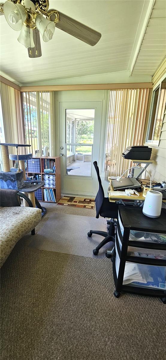 view of sunroom