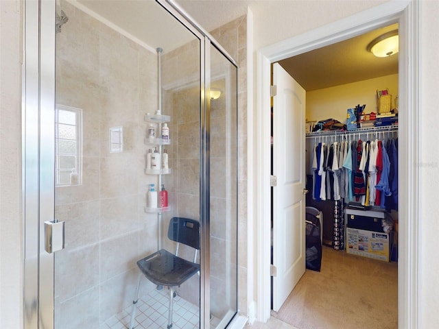 9677 SW 56th Cir, Ocala, FL 34476 - full bath with a shower stall and a spacious closet